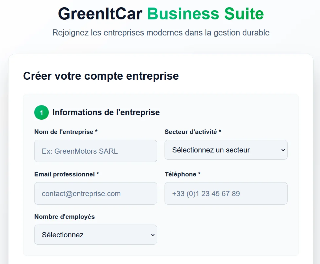 GreenItCar Business Suite
