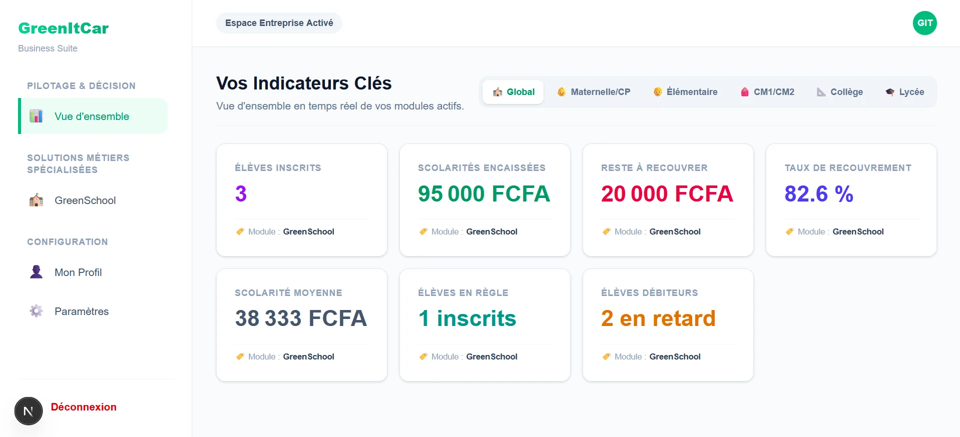 GreenItCar Business Suite